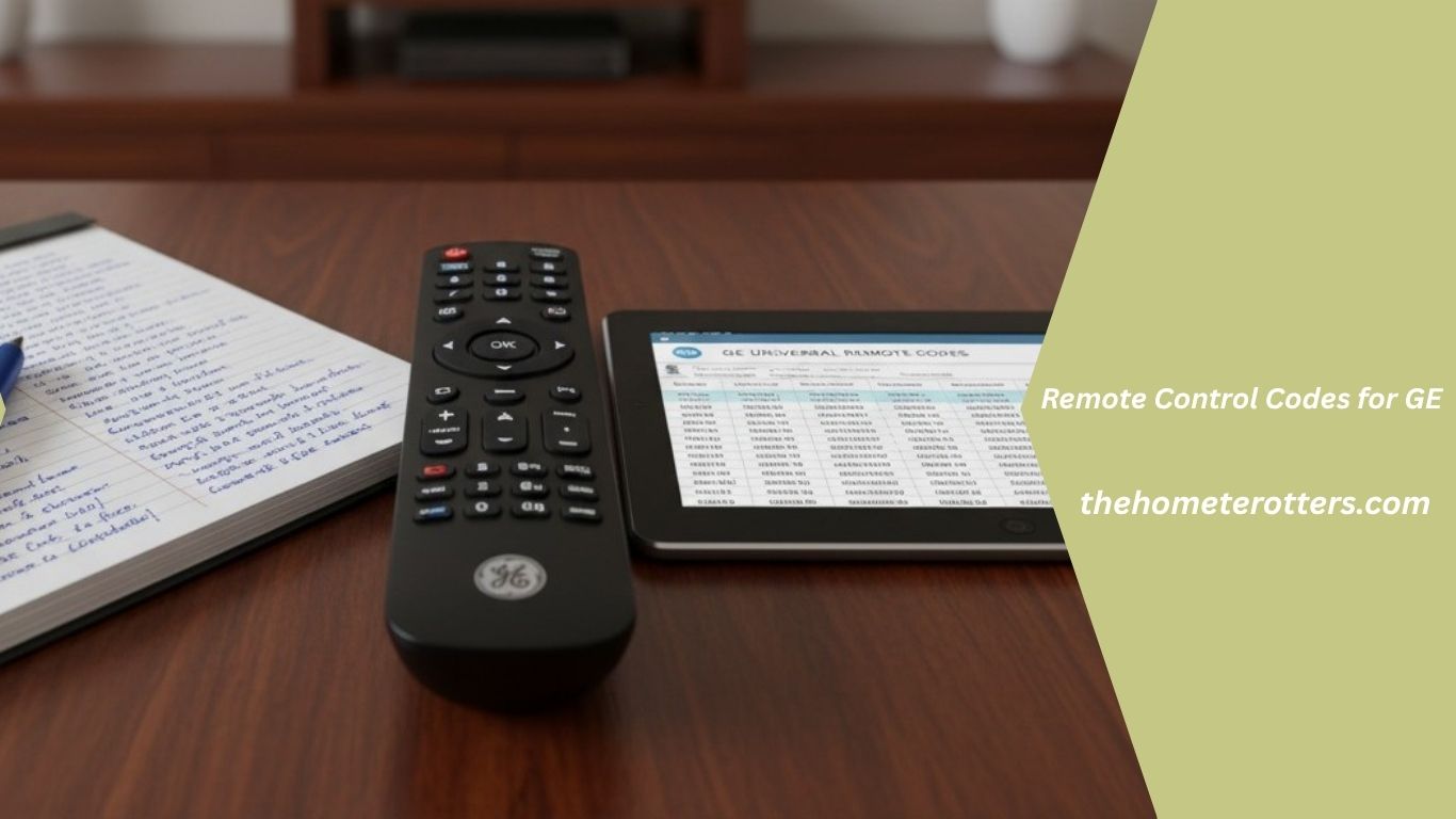 Remote Control Codes for GE